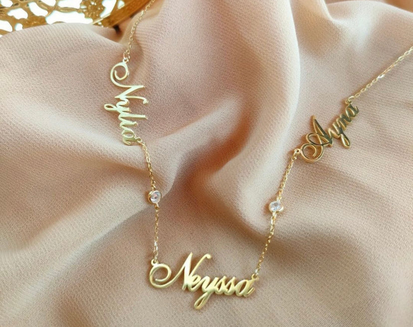 Collier 3 prénoms