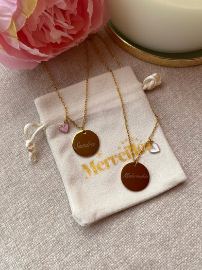 Collier personnalisé à graver 🩷