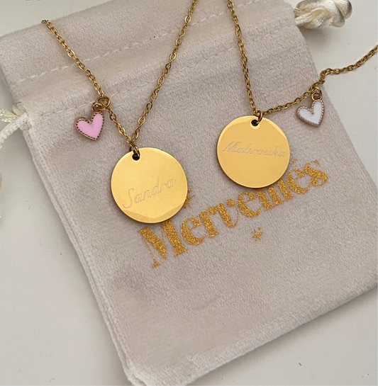 Collier personnalisé à graver 🩷