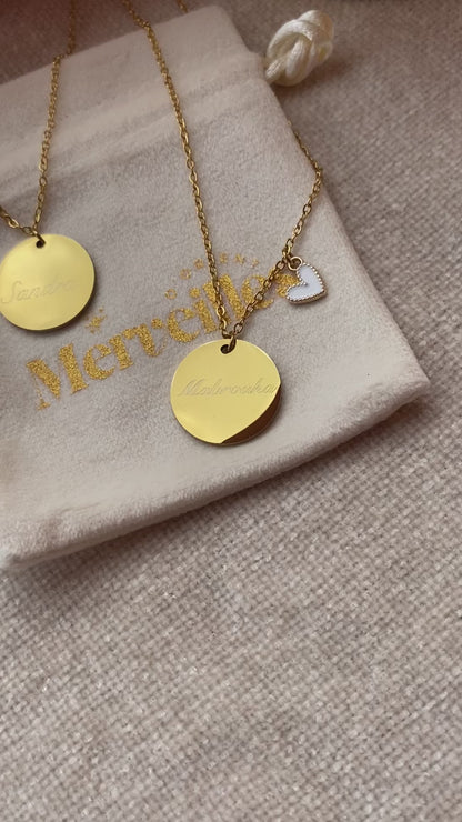 Collier personnalisé à graver 🩷